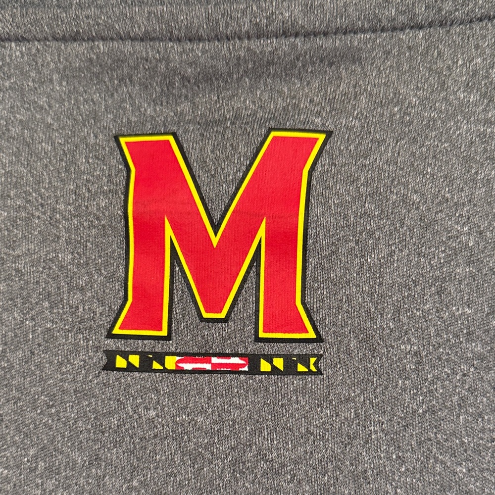 Colosseum Maryland Terrapins Charcoal Tee size Large Men’s - Picture 4 of 4